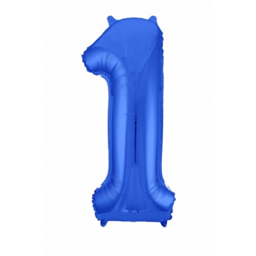 Фольгированный шар Цифра "1" Синий