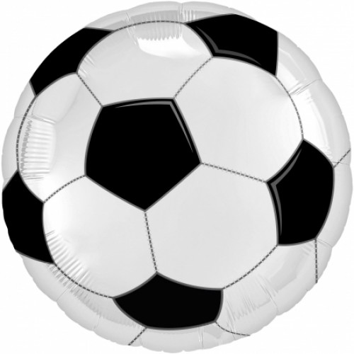 Фольгированный шар круг "Футбольный мяч"