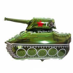 Фольгированный шар "Танк T-34"
