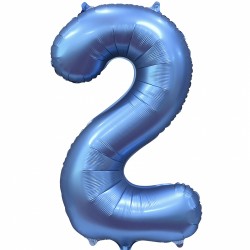 Фольгированный шар Цифра "2" синий