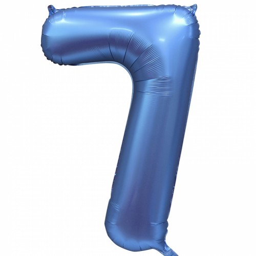 Фольгированный шар Цифра "7" синий