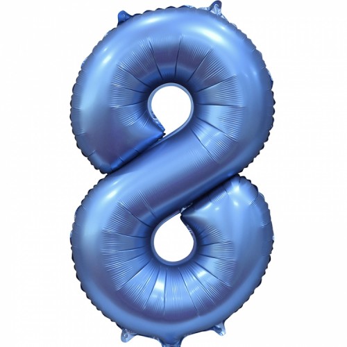 Фольгированный шар Цифра "8" синий