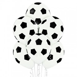 Гелиевый шар "Мяч футбол" Белый