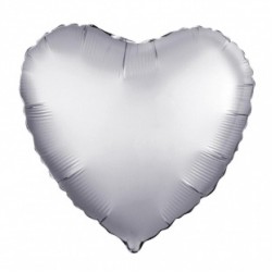Фольгированный шар Сердце Серебро