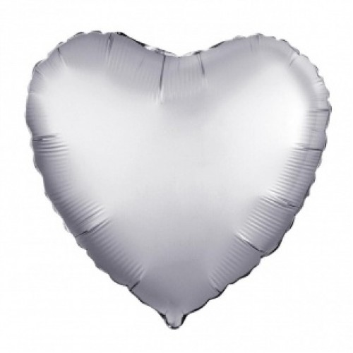 Фольгированный шар Сердце Серебро