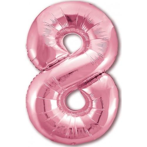 Фольгированный шар Цифра "8" Розовый